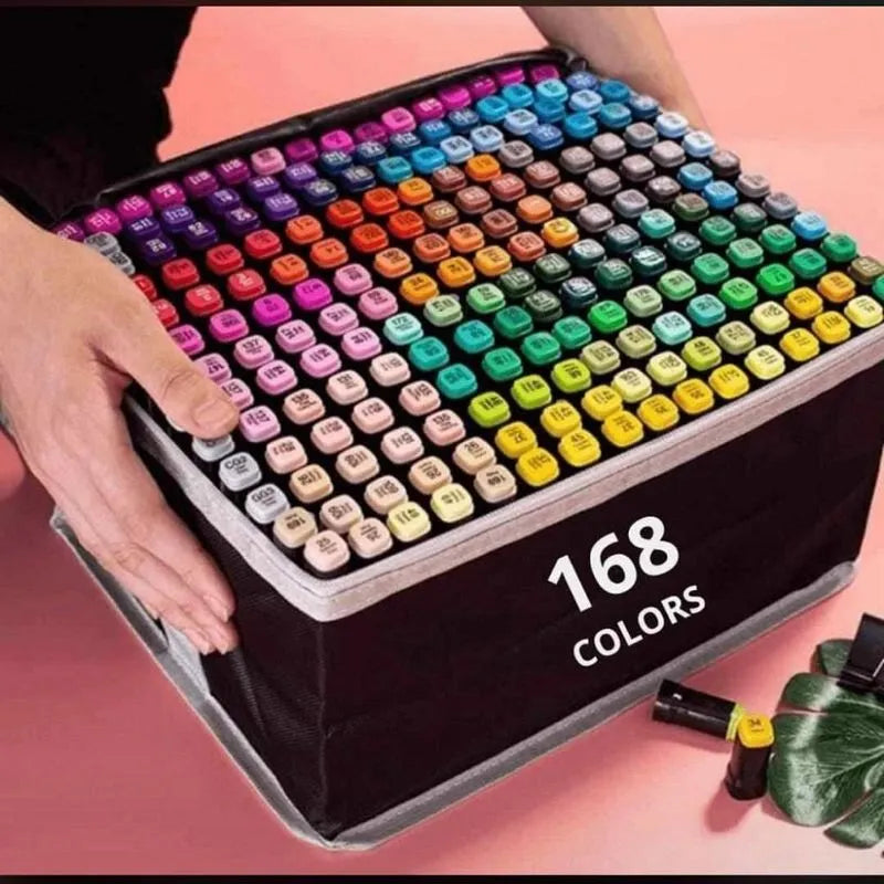 Touch 168 Color Marcadores De Punta De Cepillo De Doble