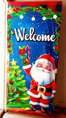 forro navideño para puertas