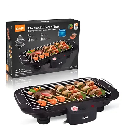 Parrilla Eléctrica Barbacoa Sin Humo Saludable Y Compacta