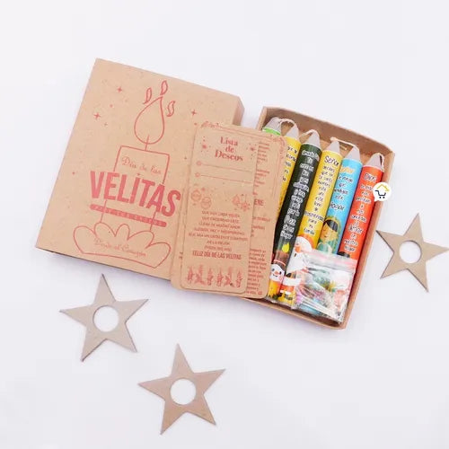 🕯️🎄Velitas x6 Ritual Navidad Deseos KDV01