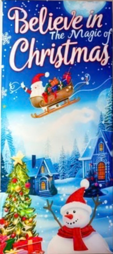 forro navideño para puertas