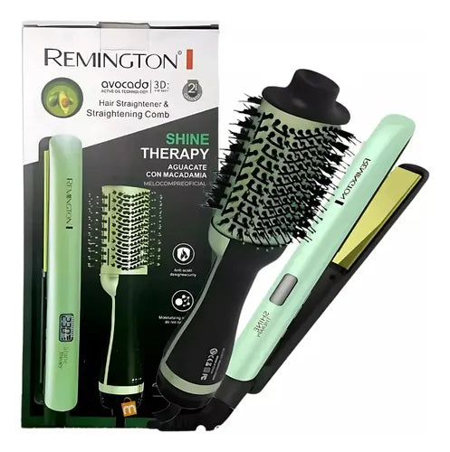 Plancha de Cabello y Cepillo secador Rem