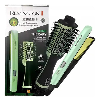 Plancha de Cabello y Cepillo secador Rem