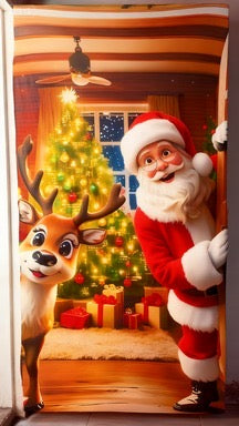 forro navideño para puertas