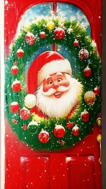 forro navideño para puertas