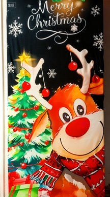 forro navideño para puertas