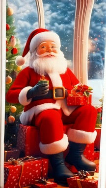 forro navideño para puertas