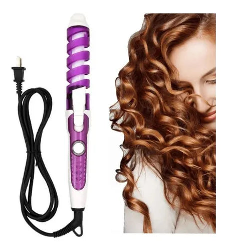 💇‍♀️ Rizador de Pelo Portátil en Espiral – Rizos Perfectos en Cualquier Lugar