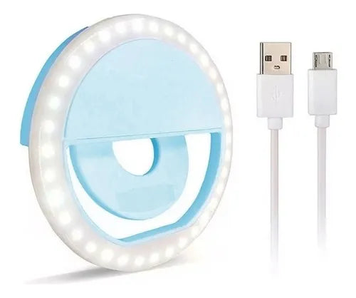 ARO DE LUZCELULAR RECARGABLE USB led rgb