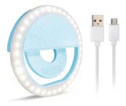 ARO DE LUZCELULAR RECARGABLE USB led rgb