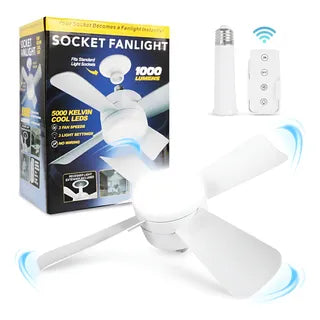 🌬️Ventilador de Techo con Luz LED