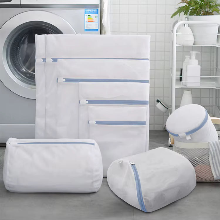 Set X8 Bolsas Malla Fina Para Lavar Ropa Delicada, Lavadora