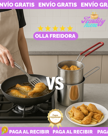 Olla Freidora Profunda Aceite Canasta