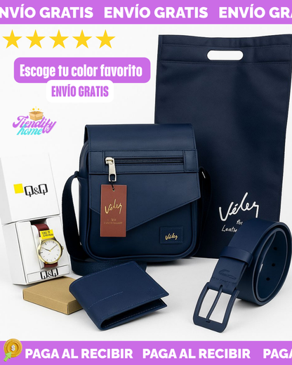 COMBO  LANCELOT VELEZ + RELOJ Q&Q OSEQUI