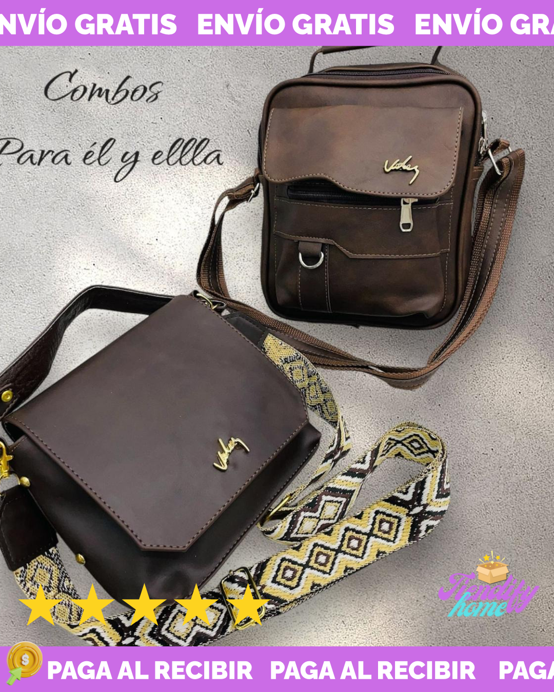 DUO CUERO DACOTA VLZ DAMA Y CABALLERO