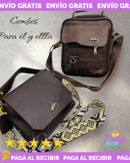 DUO CUERO DACOTA VLZ DAMA Y CABALLERO