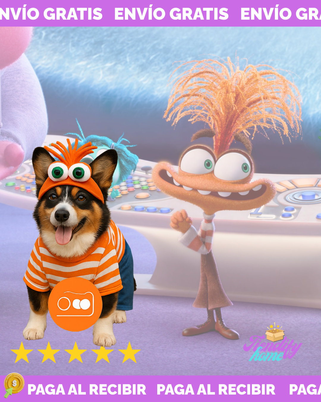 Disfraz Mascota Ansiedad Hallowee DANS04