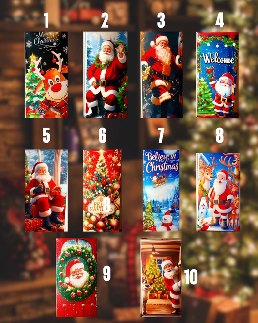 forro navideño para puertas