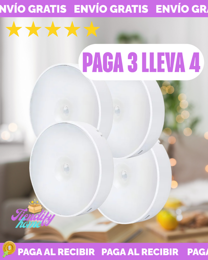 Luz Con Sensor De Movimiento Recargable