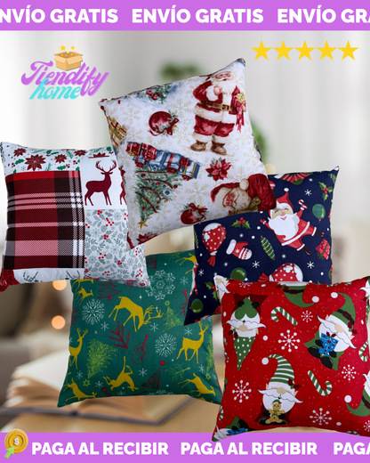 Set x 5 cojines de navidad