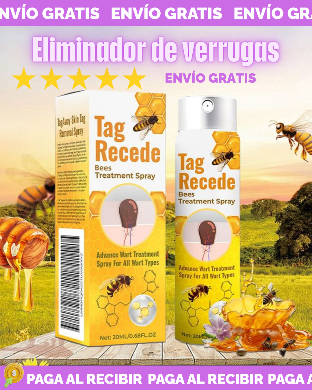 Tag Recede Eliminador de verrugas