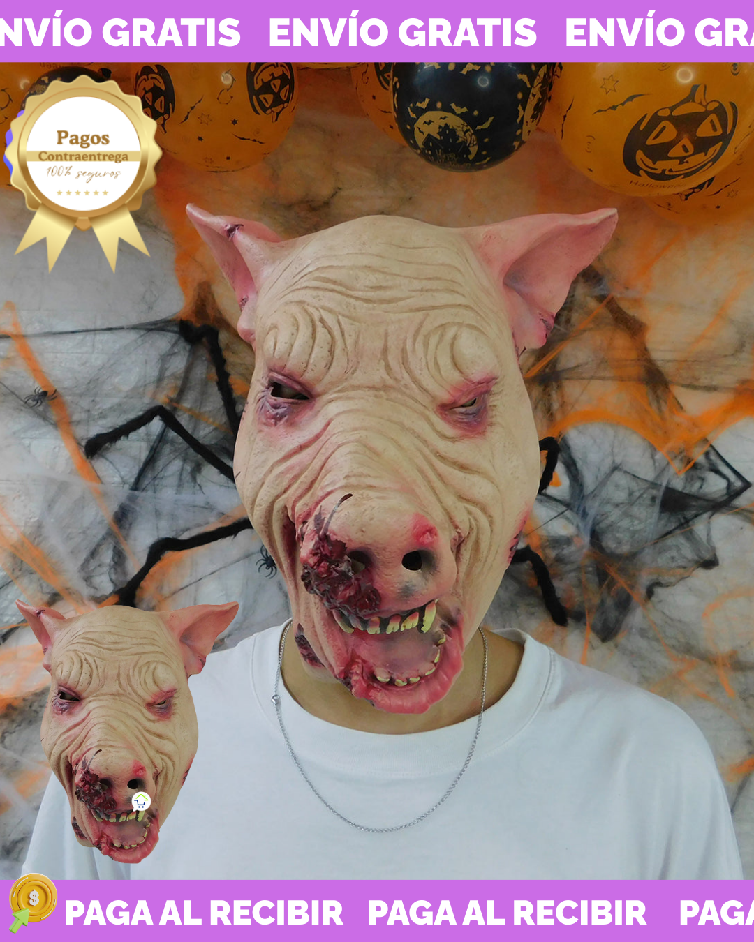 🕯️🎃 Máscaras Halloween Edición Pro – Cómodas y Resistentes