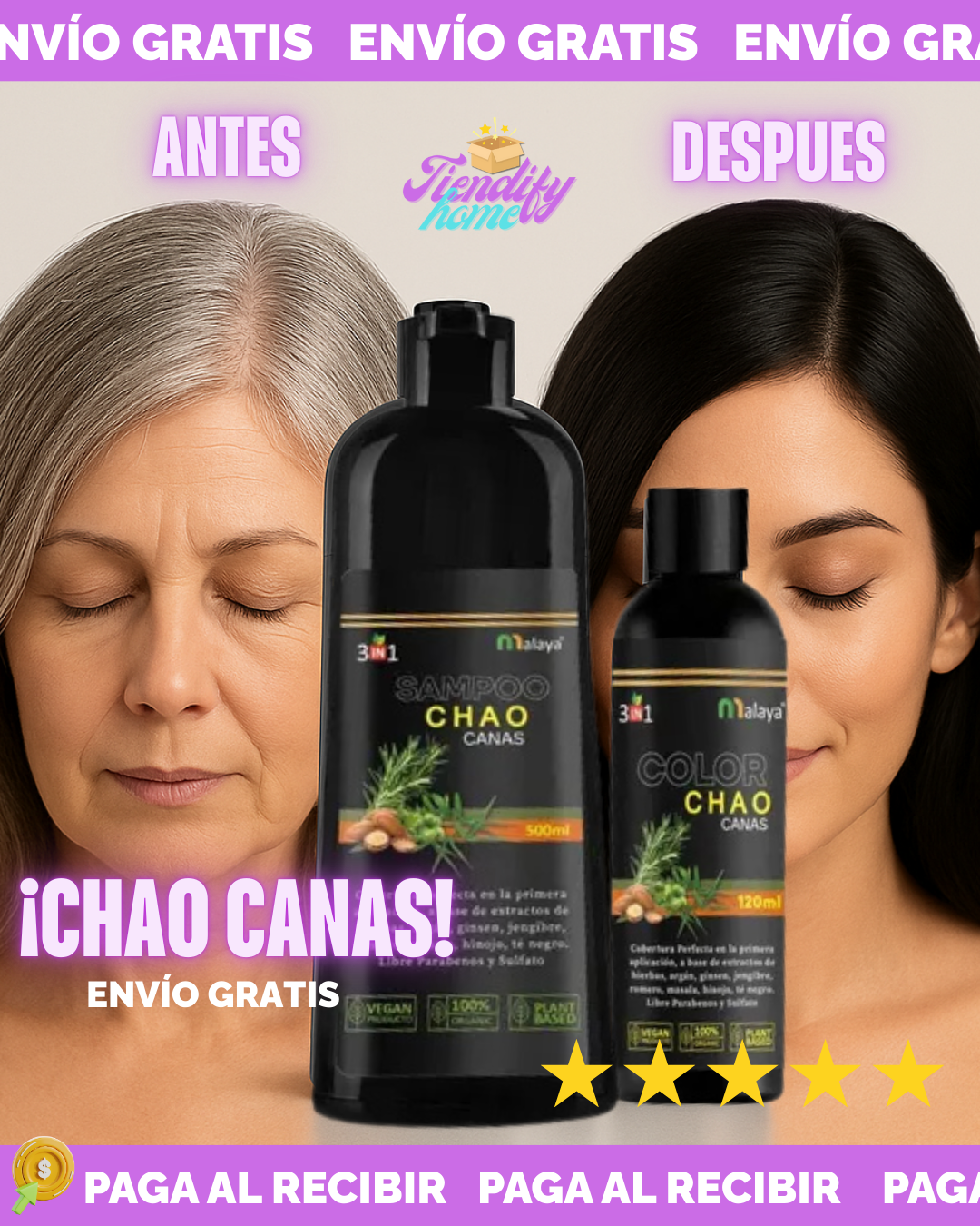 SHAMPOO CUBRE CANAS MALAYA CON TRATMIENTO