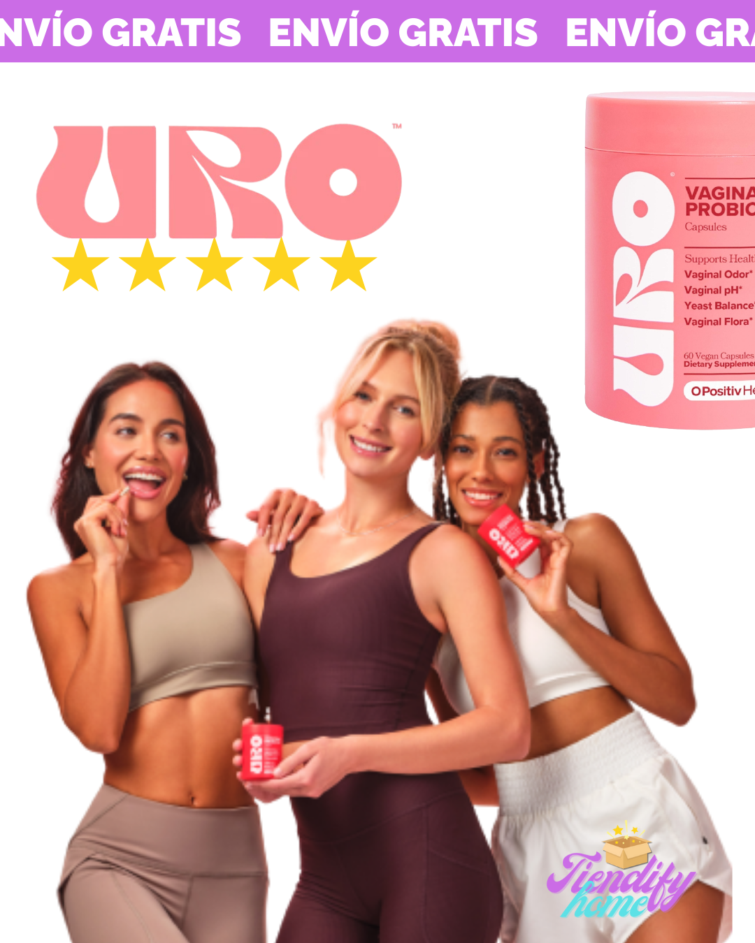 Uro Vaginal Probiotics 60 Capsulas