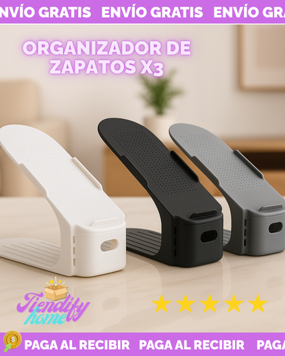 Organizador de zapatos x3 Zapatero Acomodador Plástico ZAP3