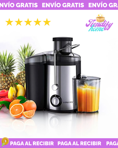Extractor De Jugos Automatico Frutas Y Verduras Sokany Sk-4000 800w