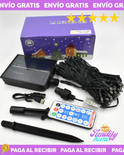 Luces solares de navidad