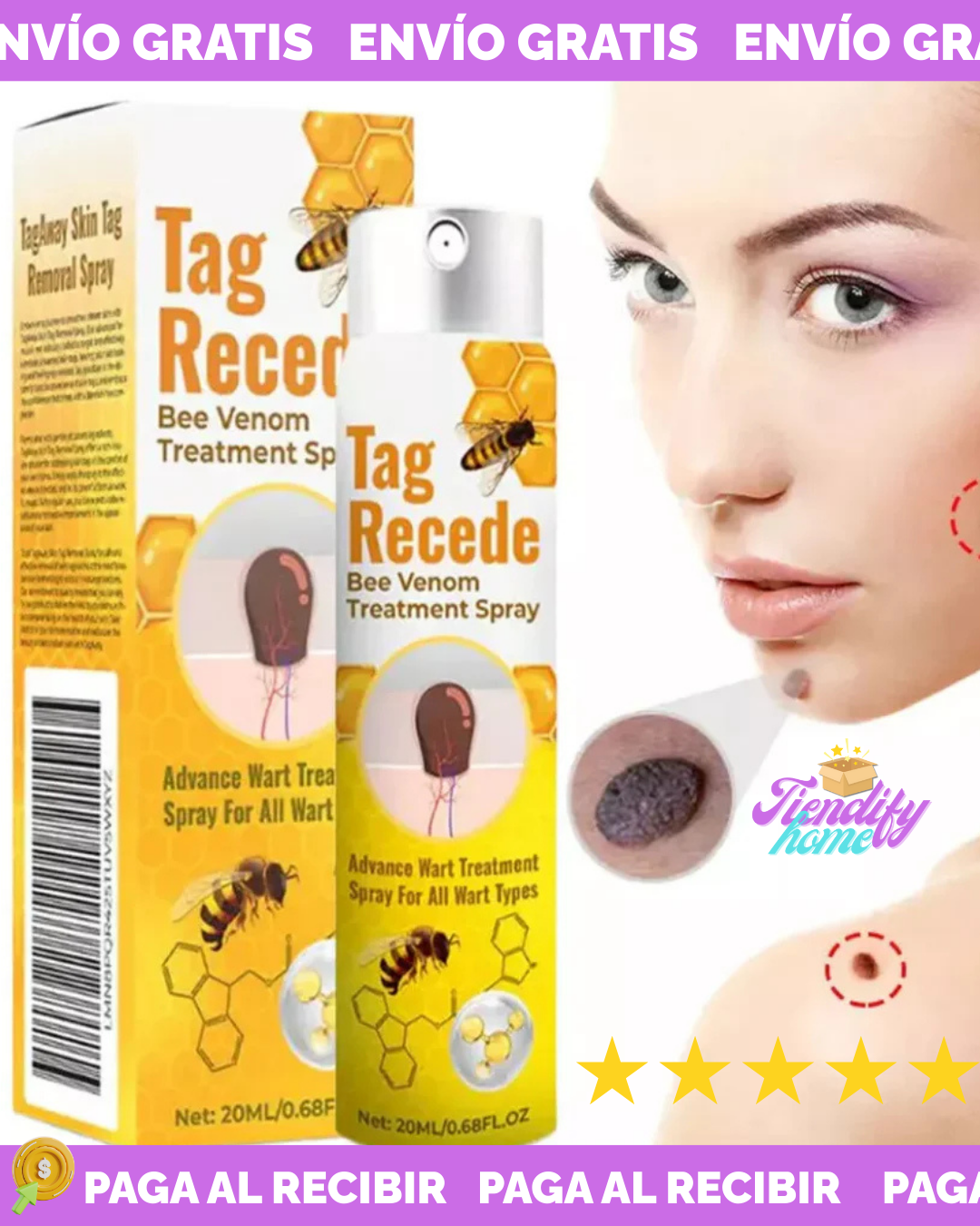 Tag Recede Eliminador de verrugas