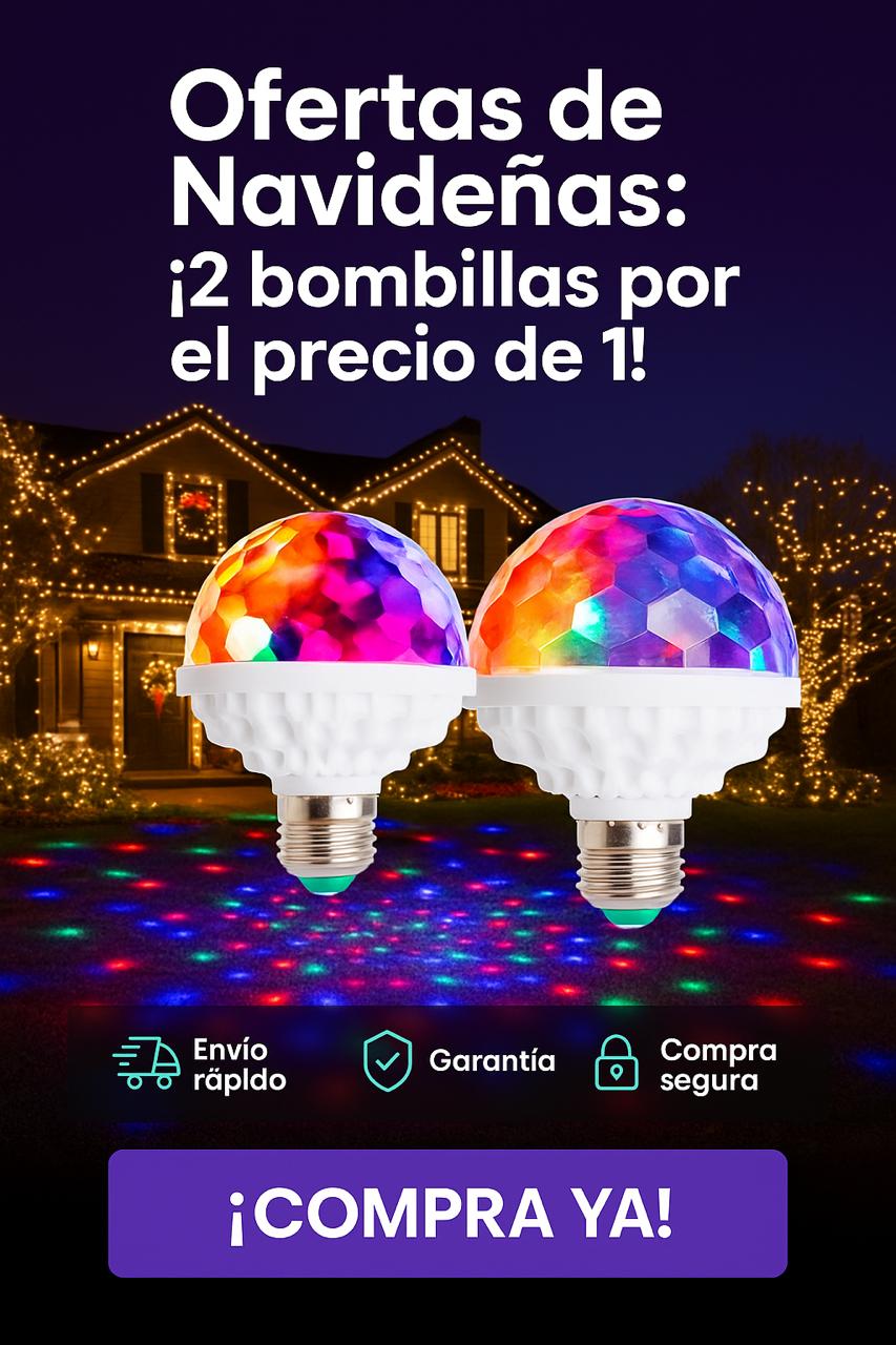Bombillo led giratorio RGB