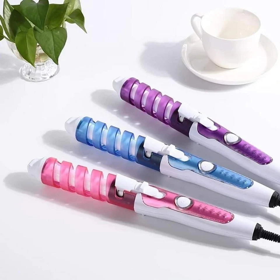 💇‍♀️ Rizador de Pelo Portátil en Espiral – Rizos Perfectos en Cualquier Lugar