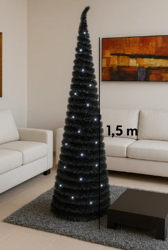 Arbol de Navidad VerdeT Plegable +Luces