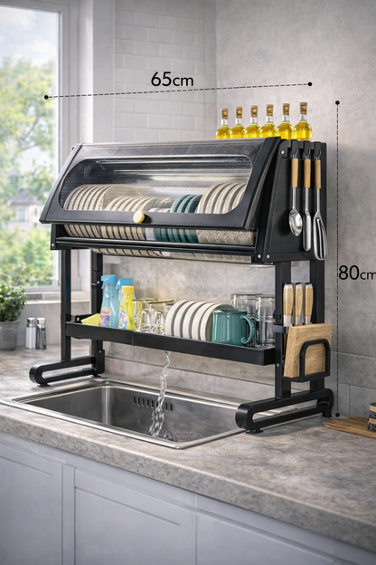 Organizador Con Tapa Escurridor Platos