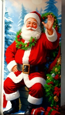 forro navideño para puertas