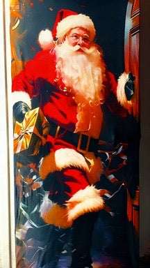 forro navideño para puertas