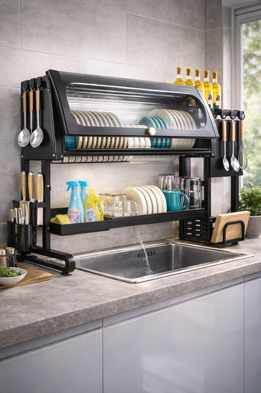 Organizador Con Tapa Escurridor Platos